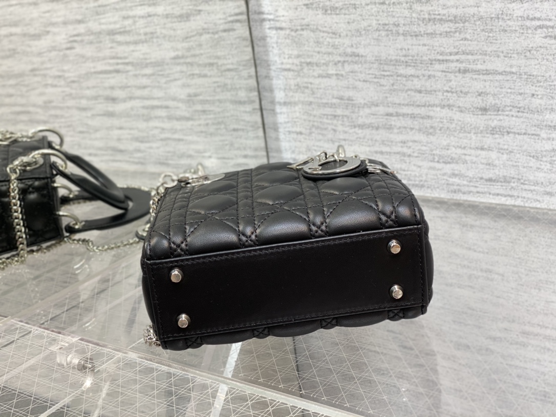 Mini Lady Dior Bag Black Cannage Lambskin